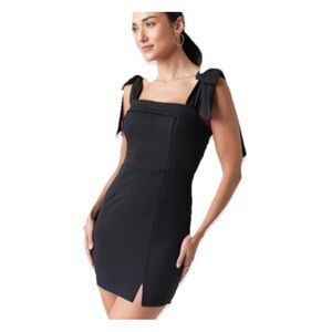 Little Black Dress Trixxi Sutton Tie-Strap Bow Stretch Mini Party Cocktail sz XL